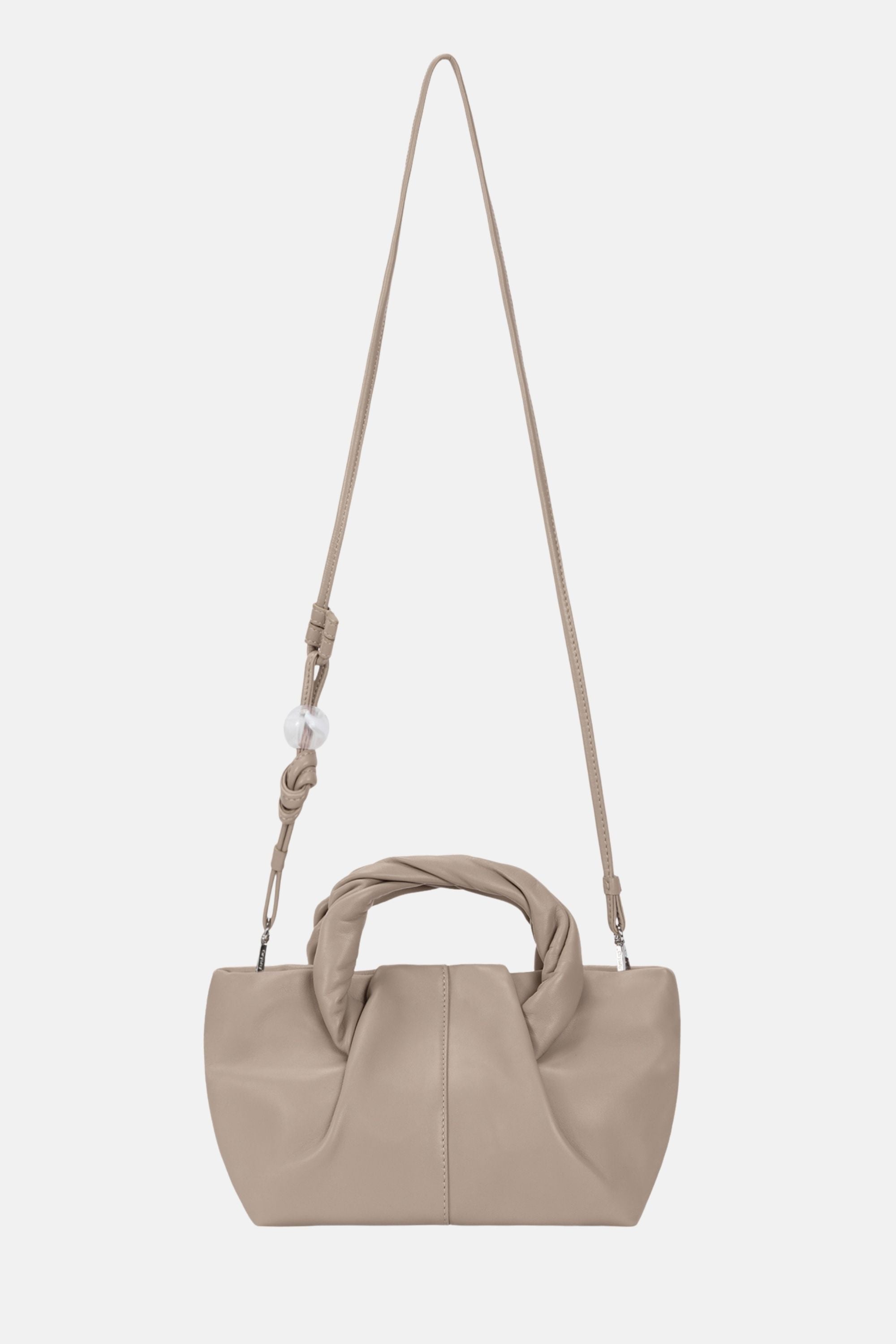 Oryany - Cozy Satchel Medium Crossbody Handbags - Taupe