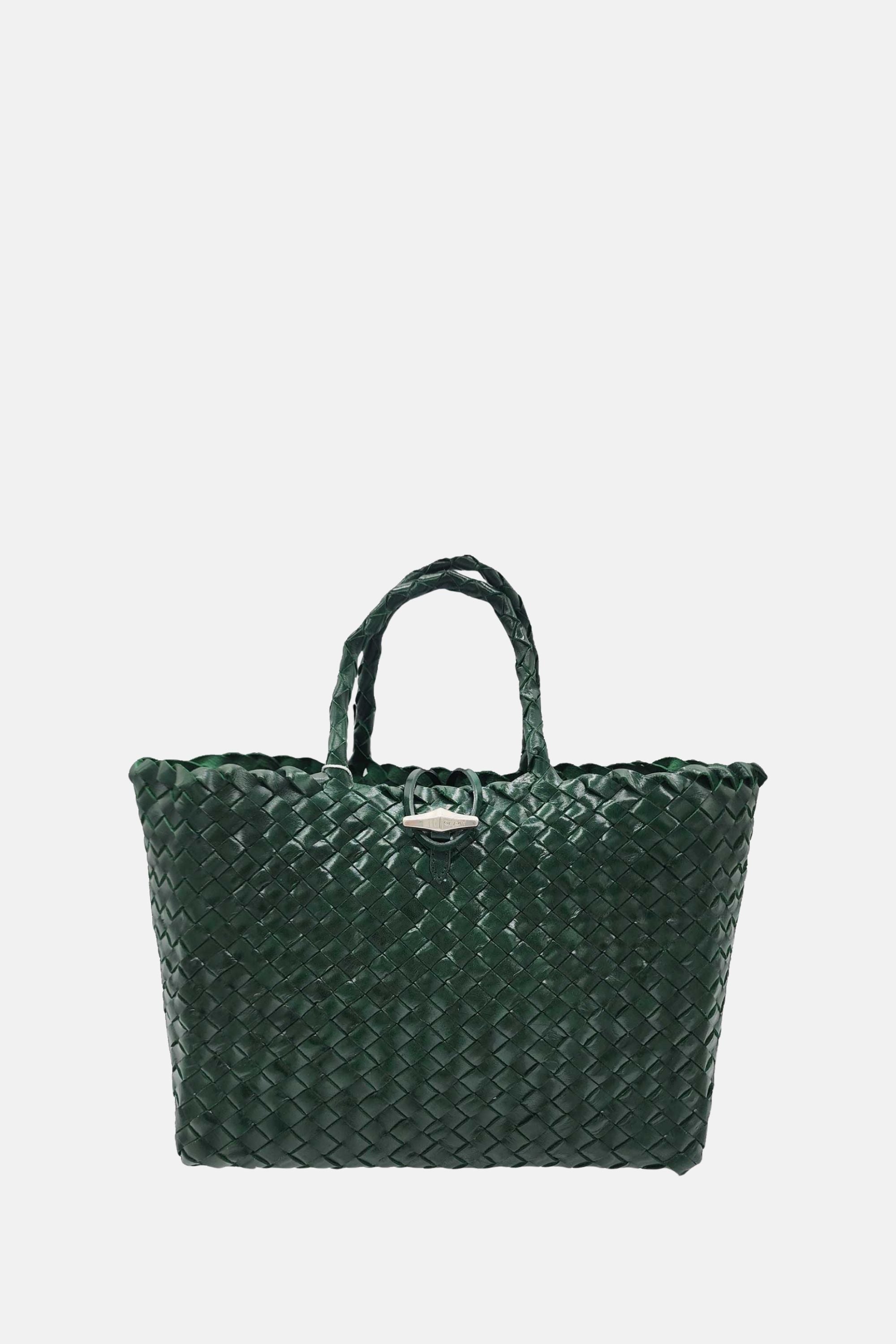 Oryany - Kayla Handwoven Leather Satchel Bag - Small Satchel - Pinegrove