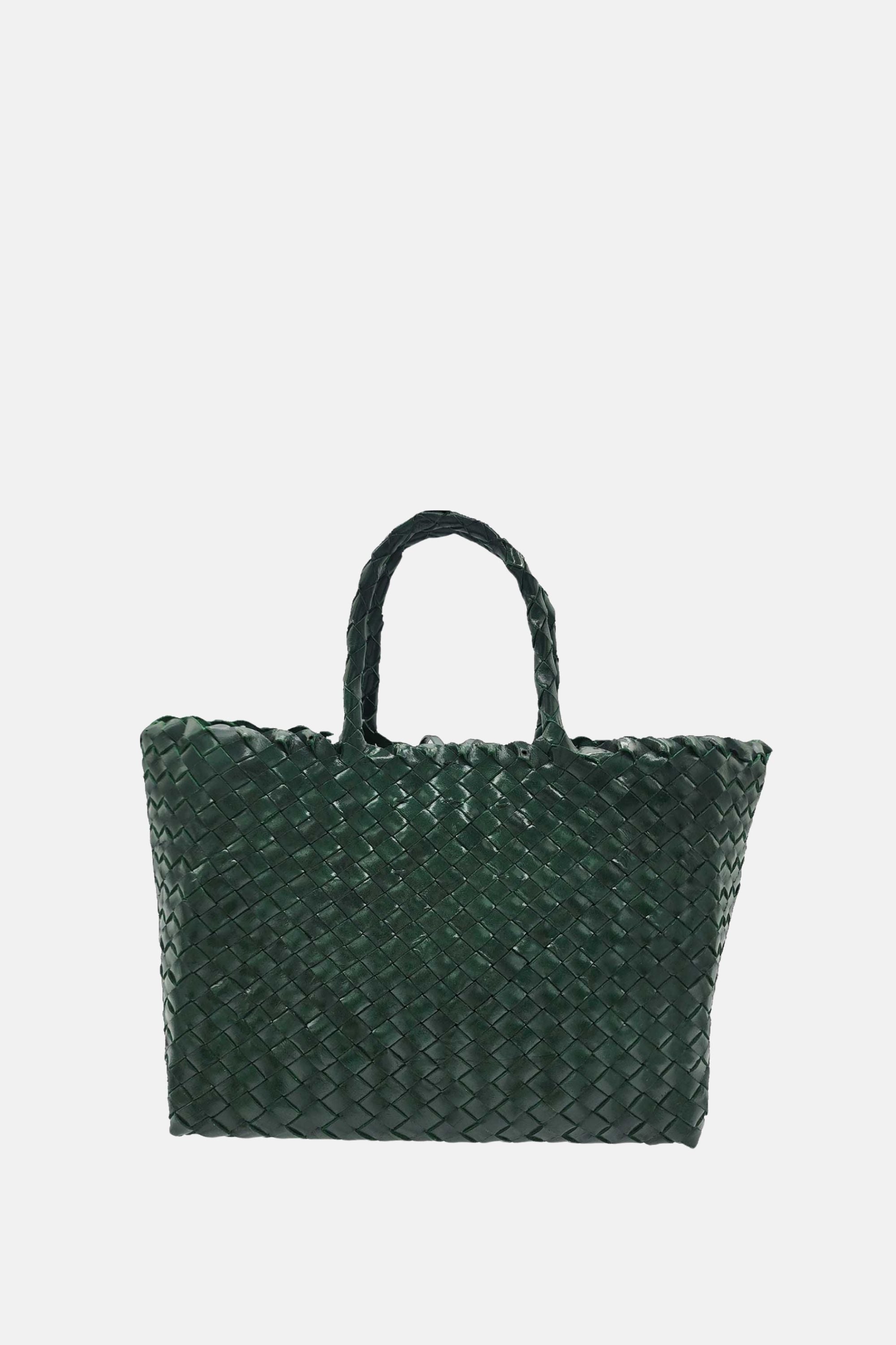 Oryany - Kayla Handwoven Leather Satchel Bag - Small Satchel - Pinegrove