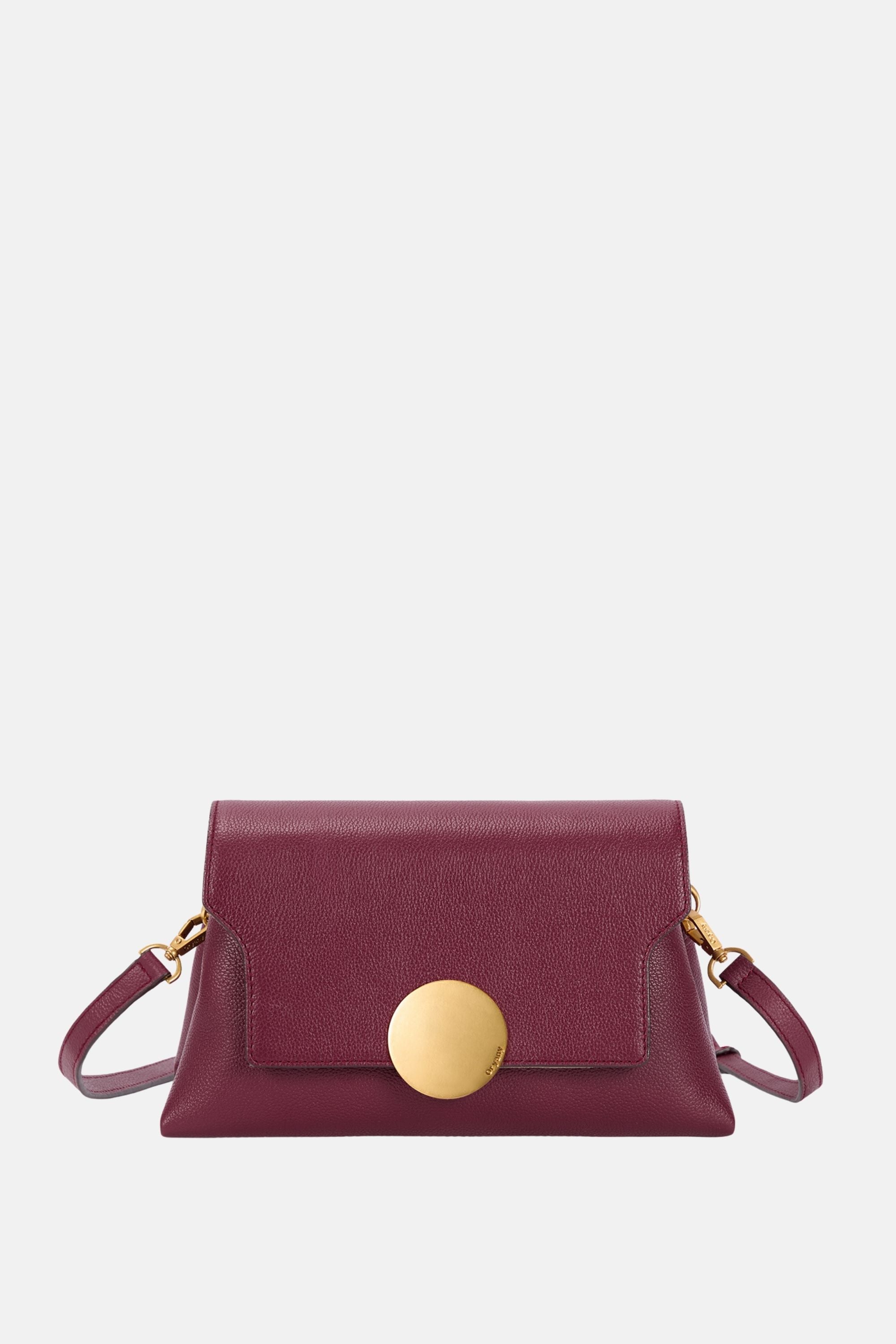 Oryany - Lottie Flap Crossbody Medium Handbags - Maroon Leather