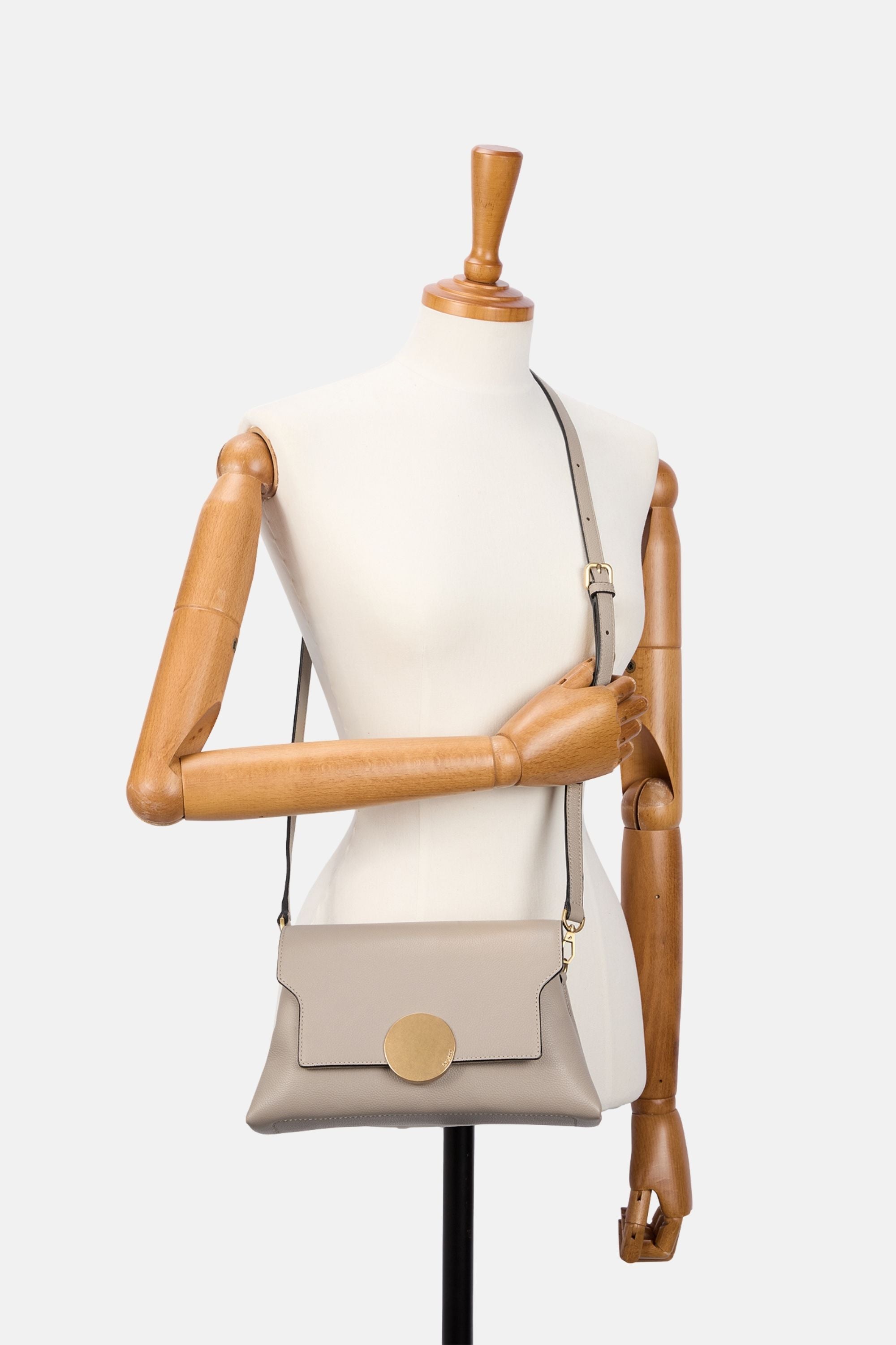 Oryany - Lottie Flap Crossbody Medium Handbags - Taupe Leather