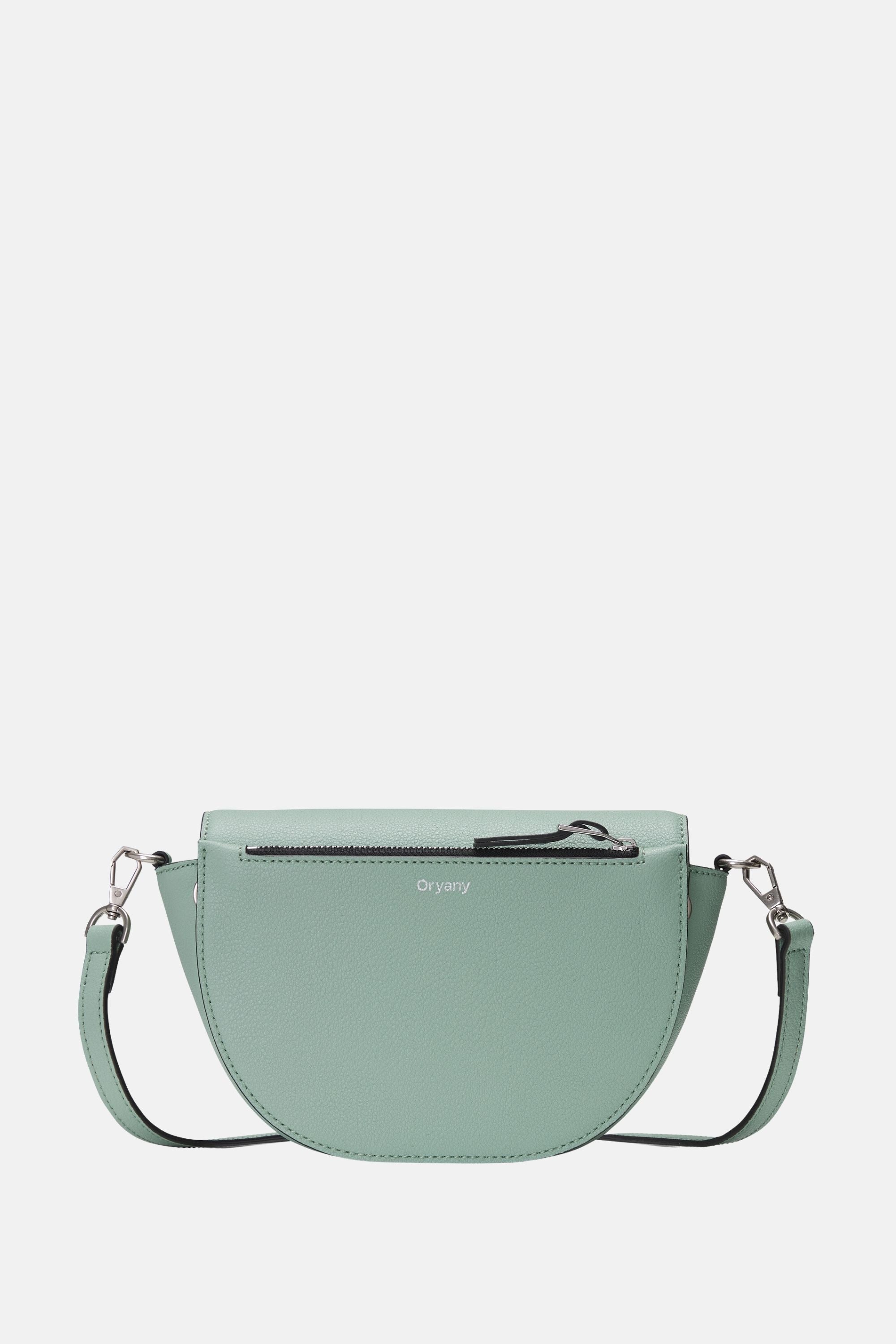Oryany - Lottie Saddle Crossbody Small Handbags -Dusty Mint Leather
