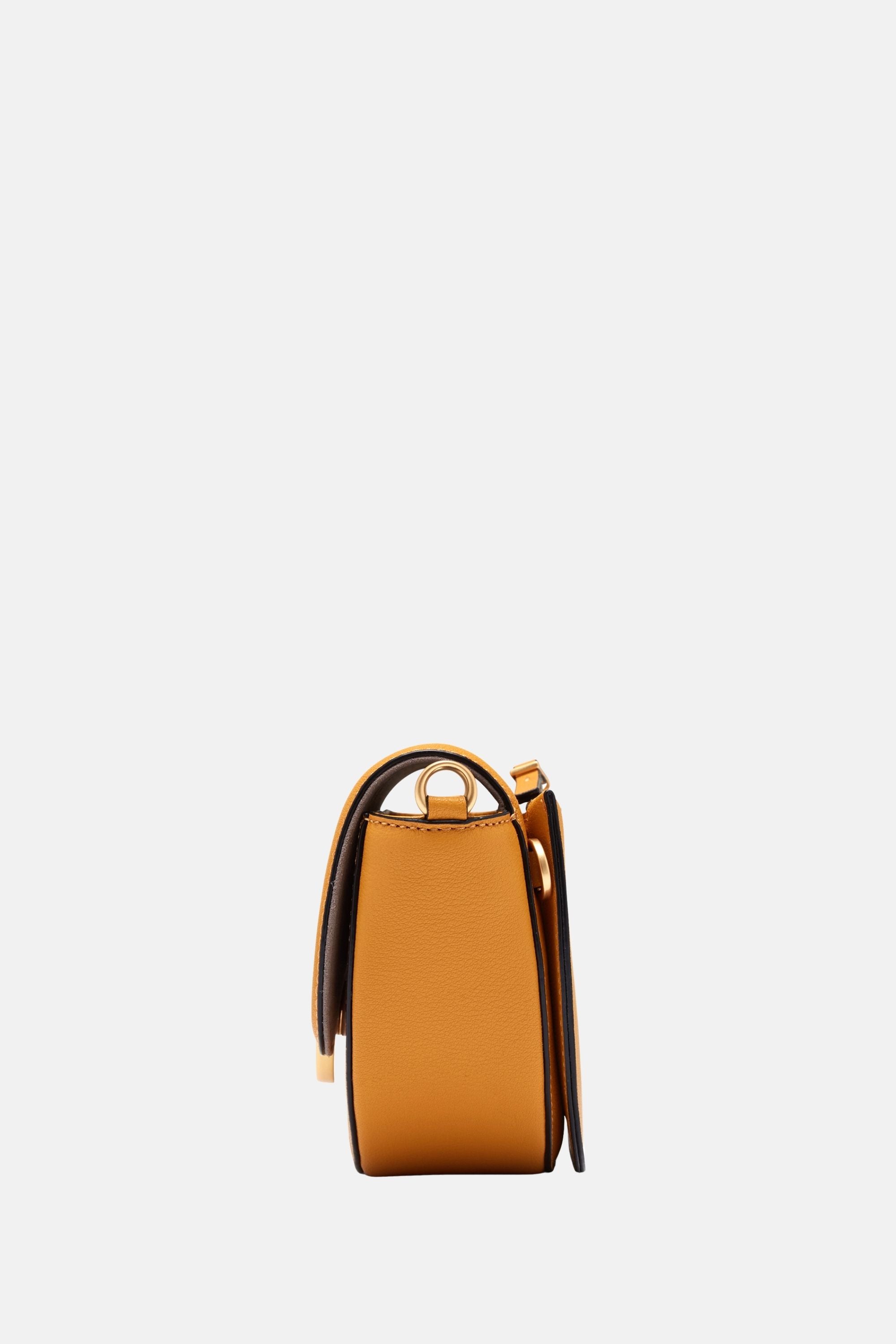 Oryany - Lottie Saddle Crossbody Small Handbags - Yellow Leather