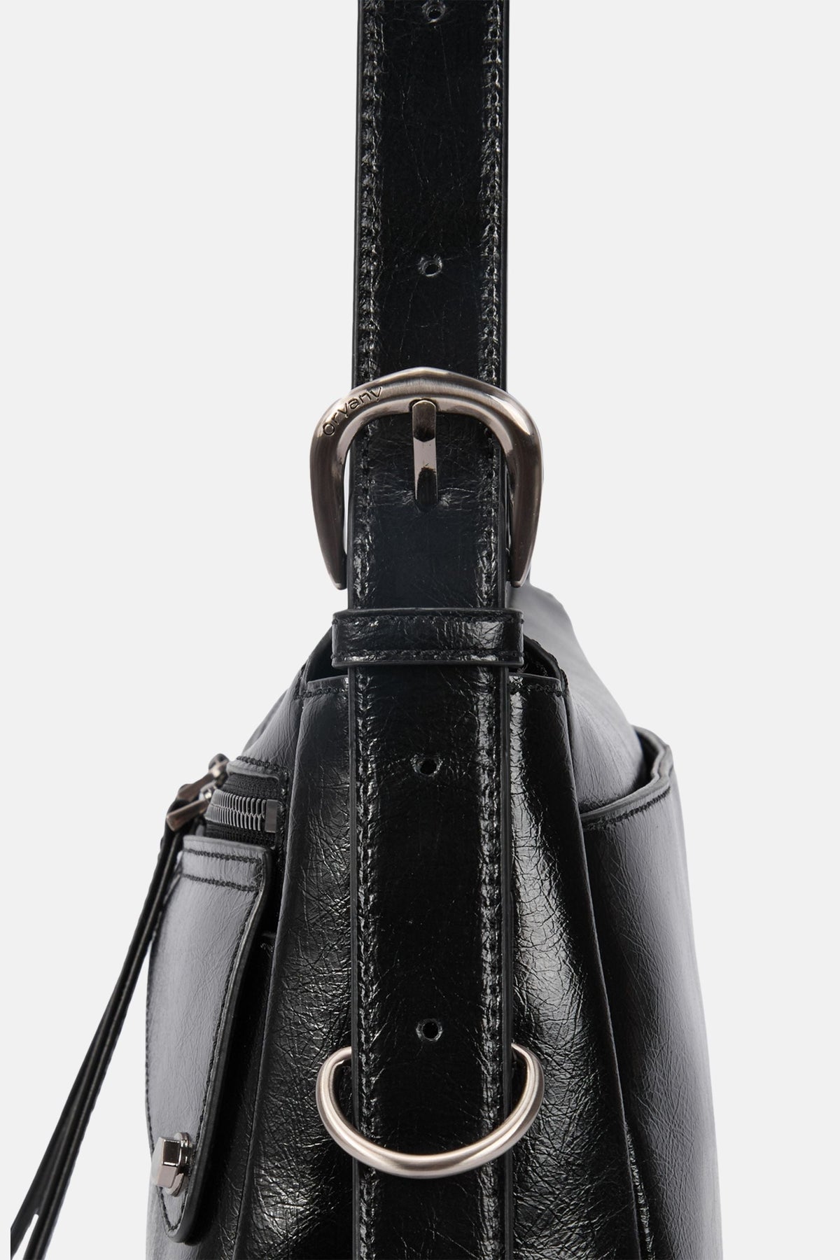 Oryany - Moto Shoulder Medium Shoulder Bag Handbags - Black