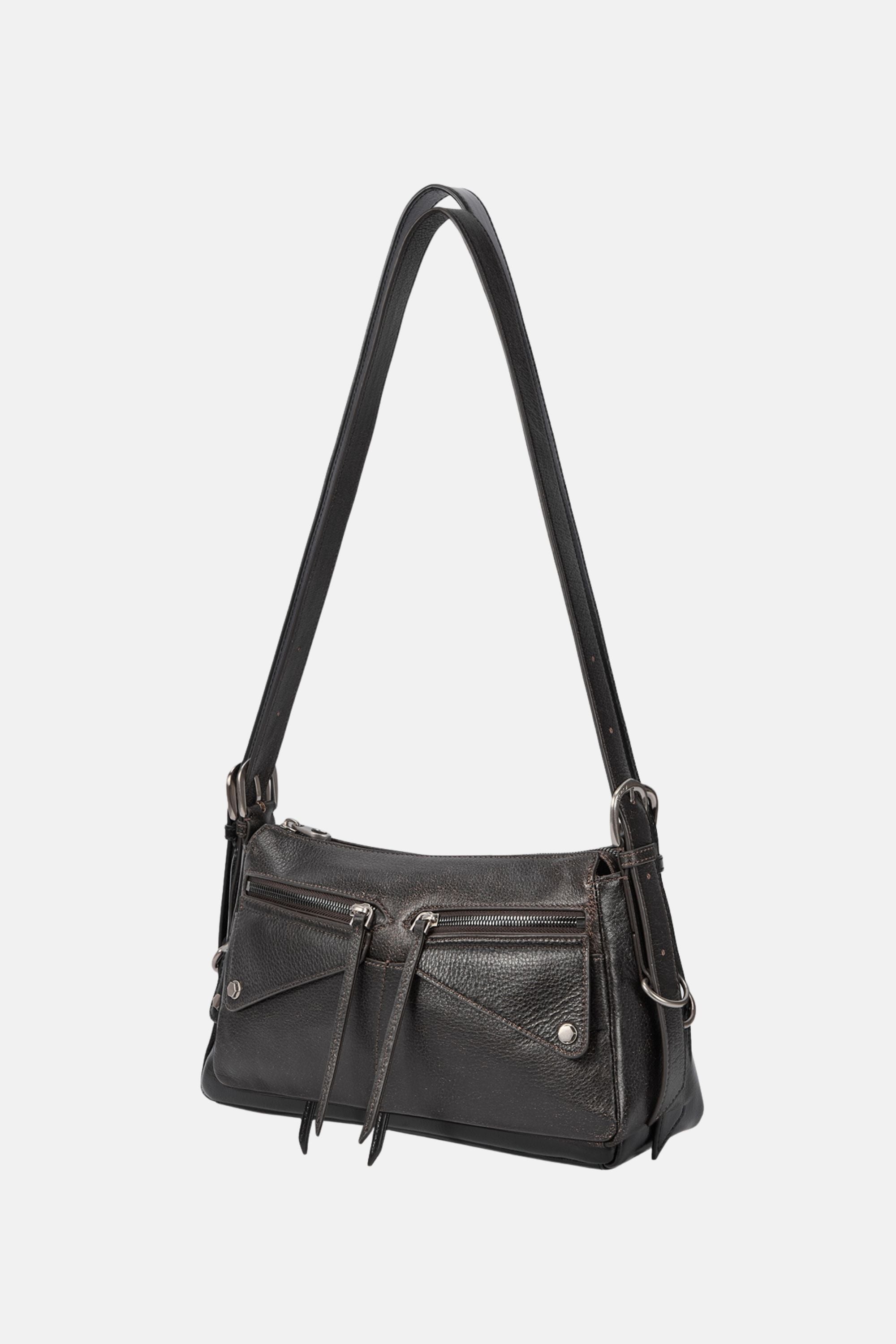 Oryany - Moto Shoulder Medium Should Bag Handbags - Vintage Brown