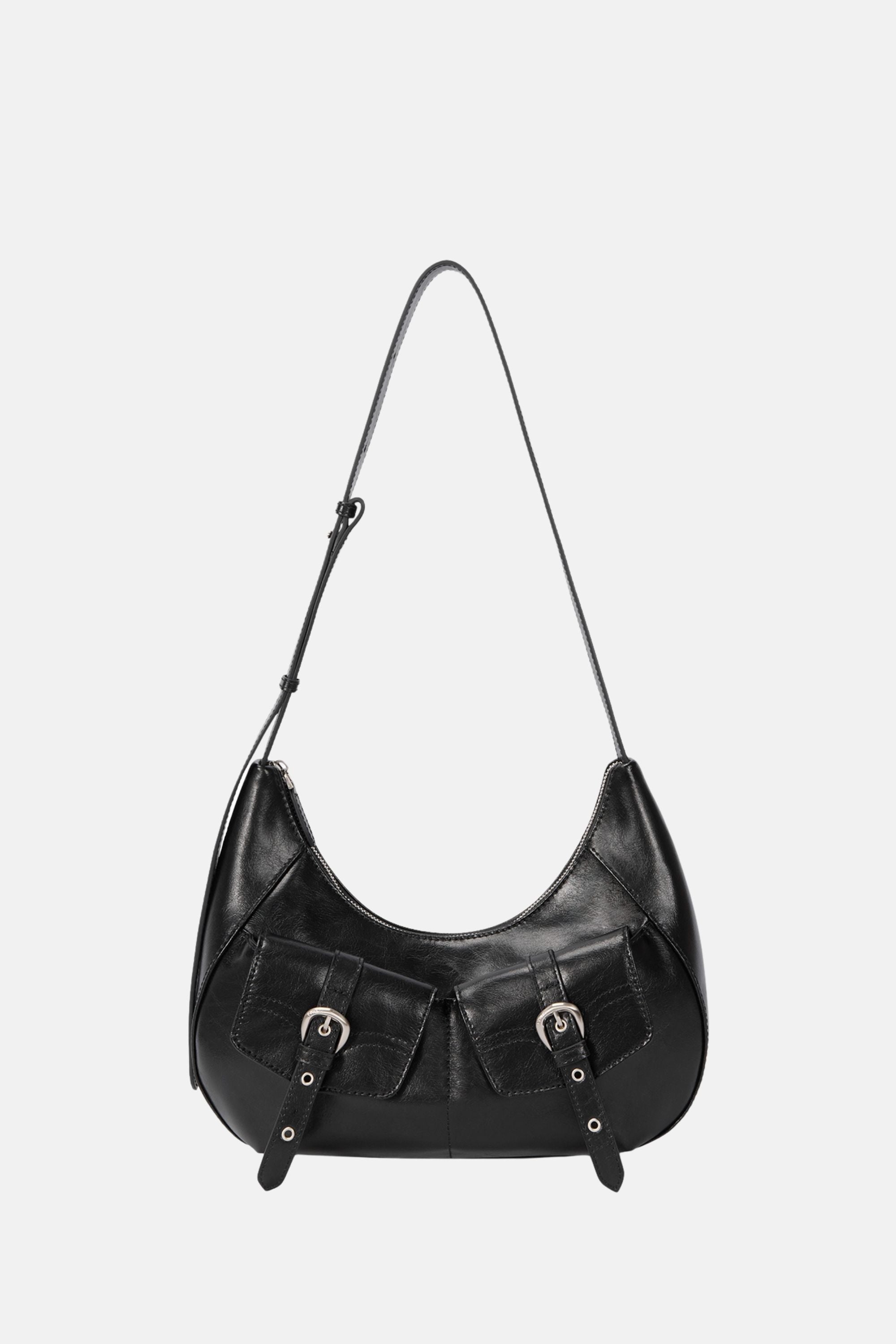 Oryany - Rodeo Shoulder - Medium Shoulder Bag - Black Leather