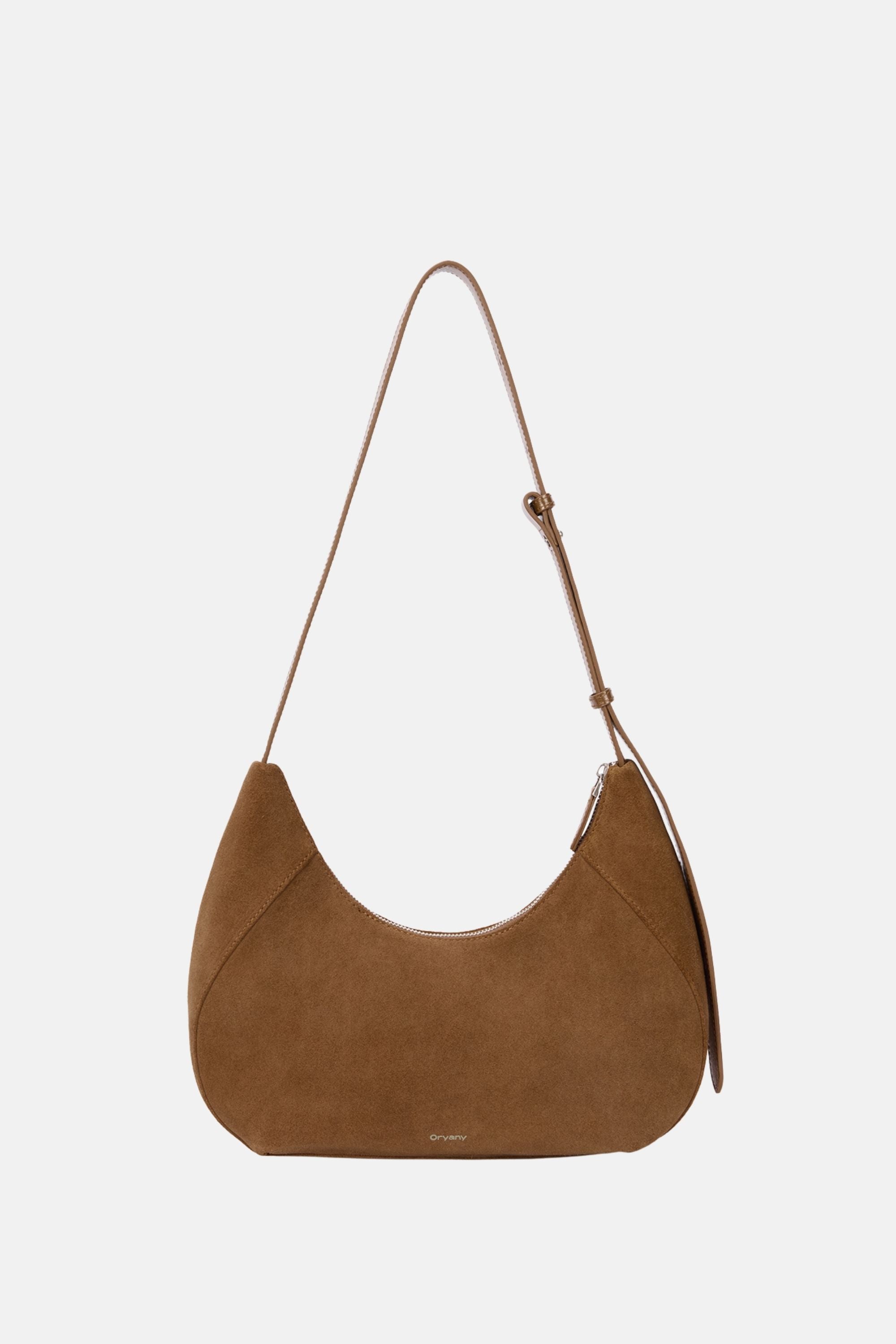 Oryany - Rodeo Shoulder - Medium Shoulder Bag - Camel Brown Suede