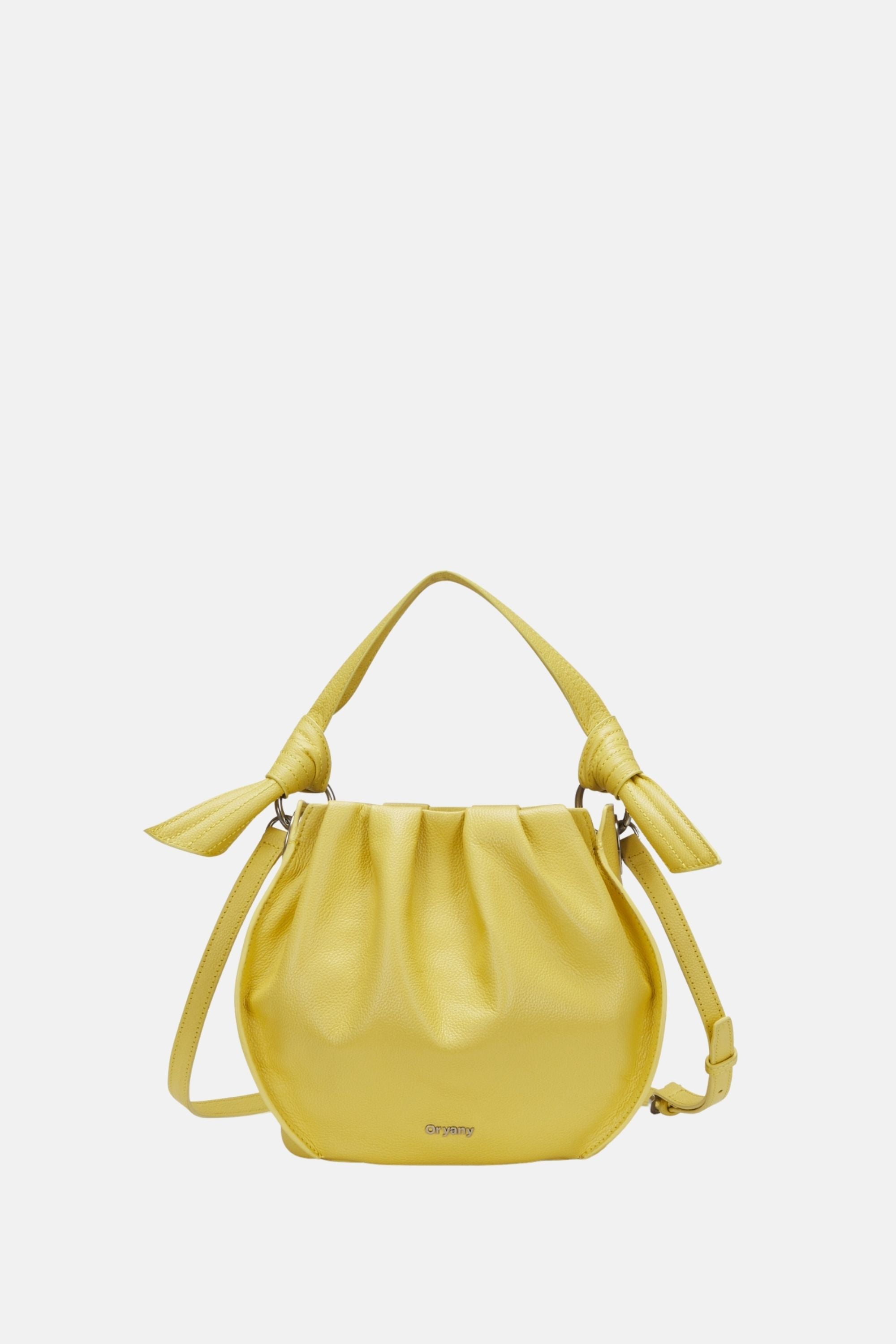 Oryany - Selena Bucket Bag - Medium Crossbody - Golden Yellow Leather