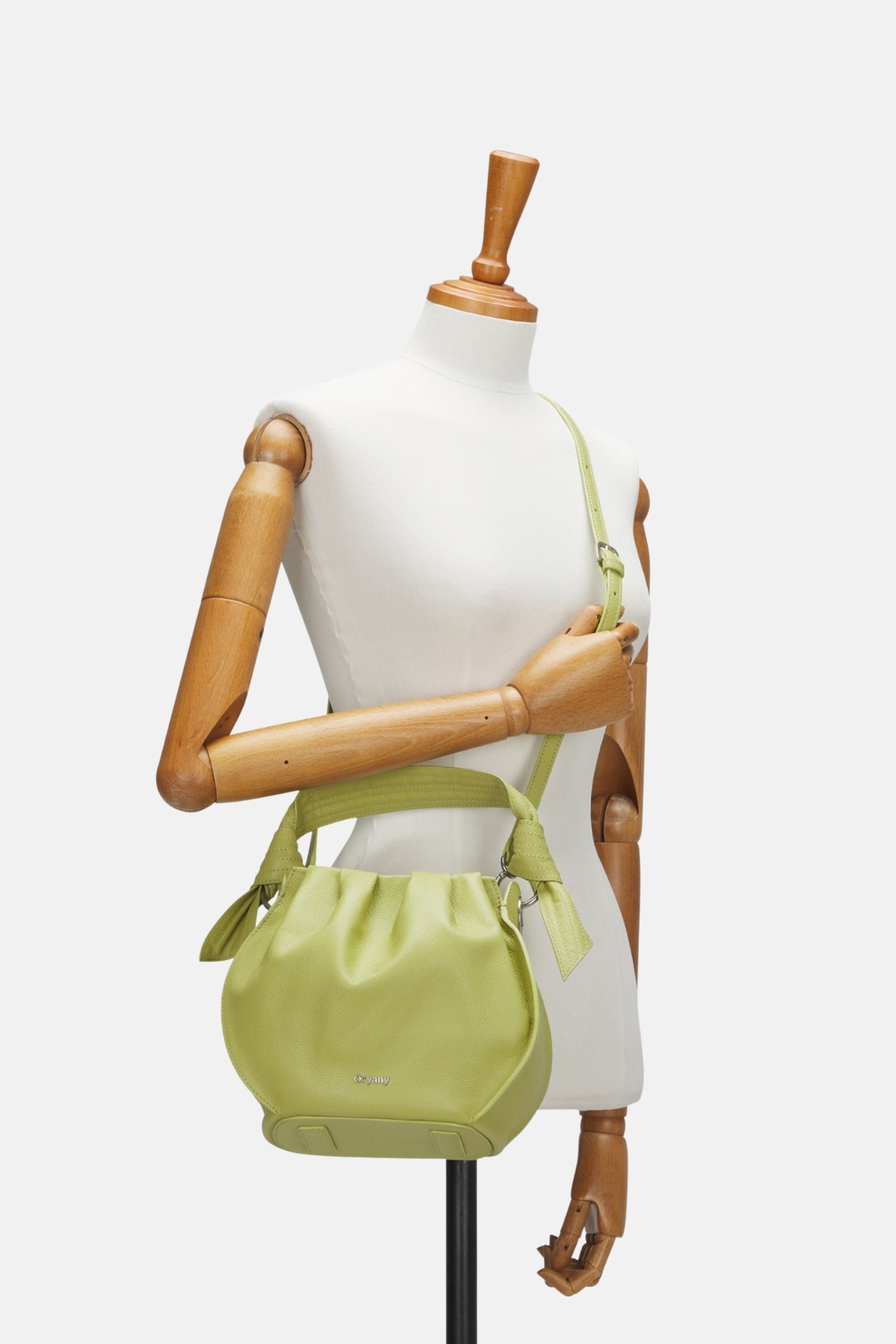 Oryany - Selena Bucket Bag - Medium Crossbody - Sweet Green Leather