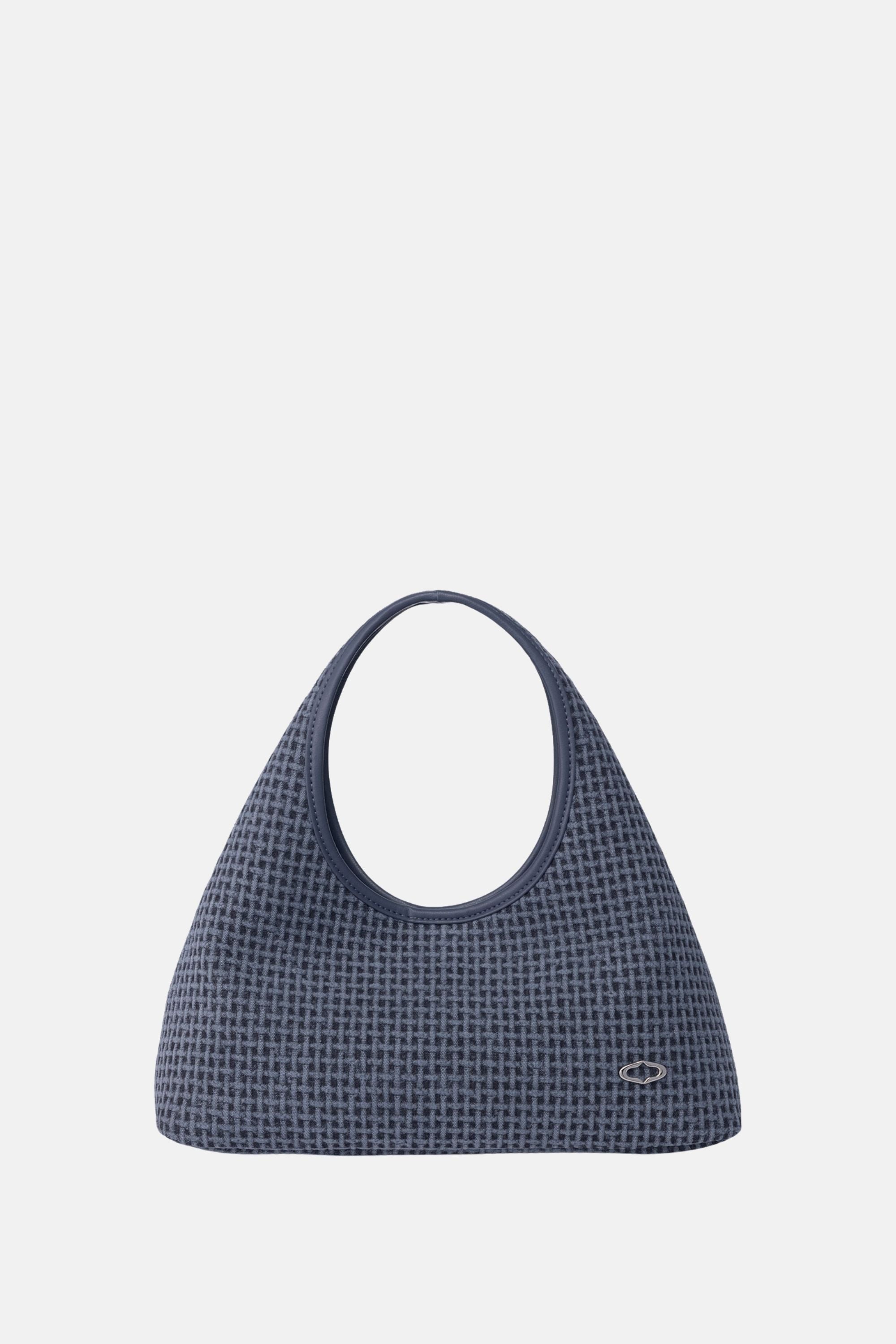 Oryany - Waffle Canvas Small Satchel – Top Handle Crossbody - Navy