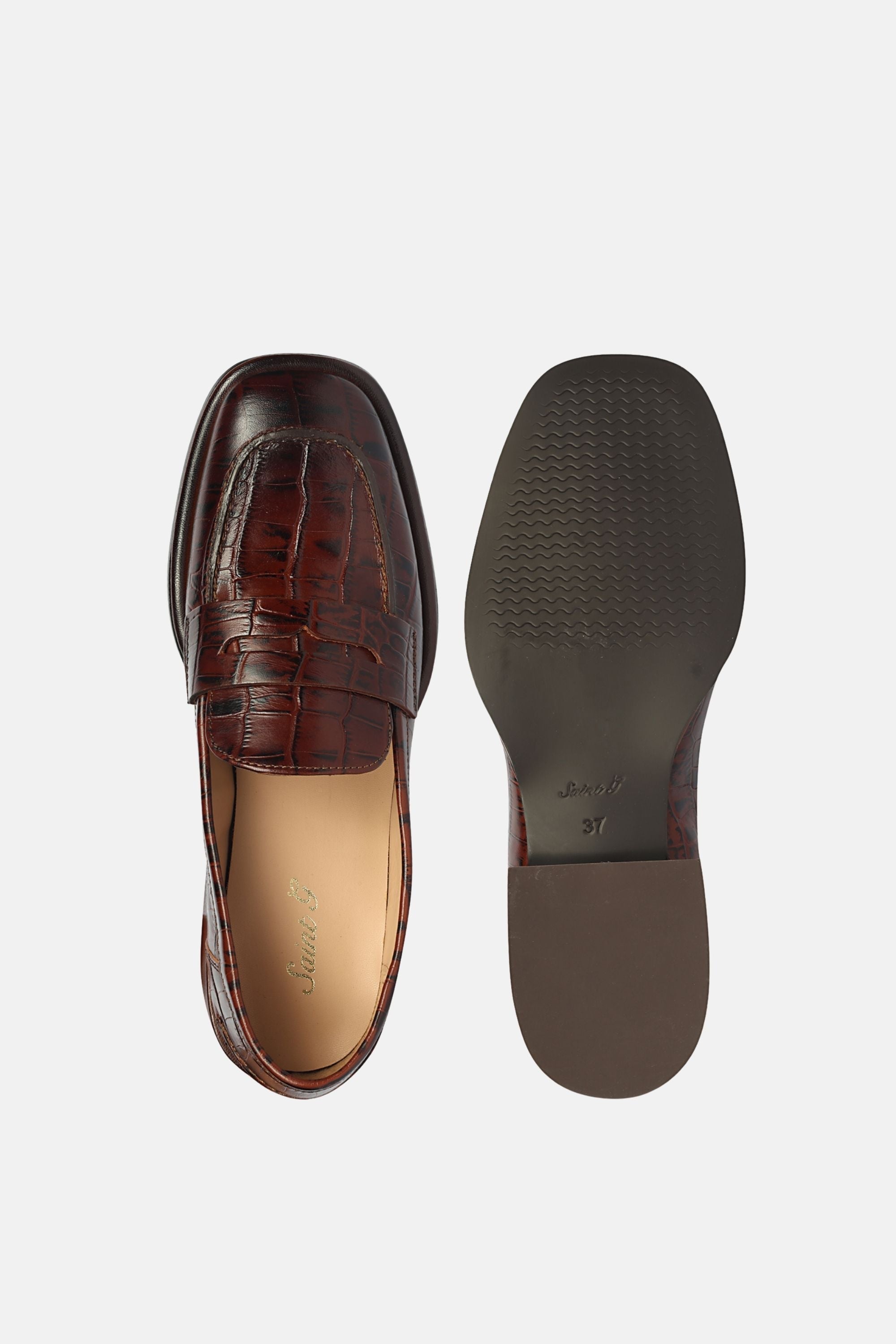 Saint G - Carla Croco - Heel Loafers