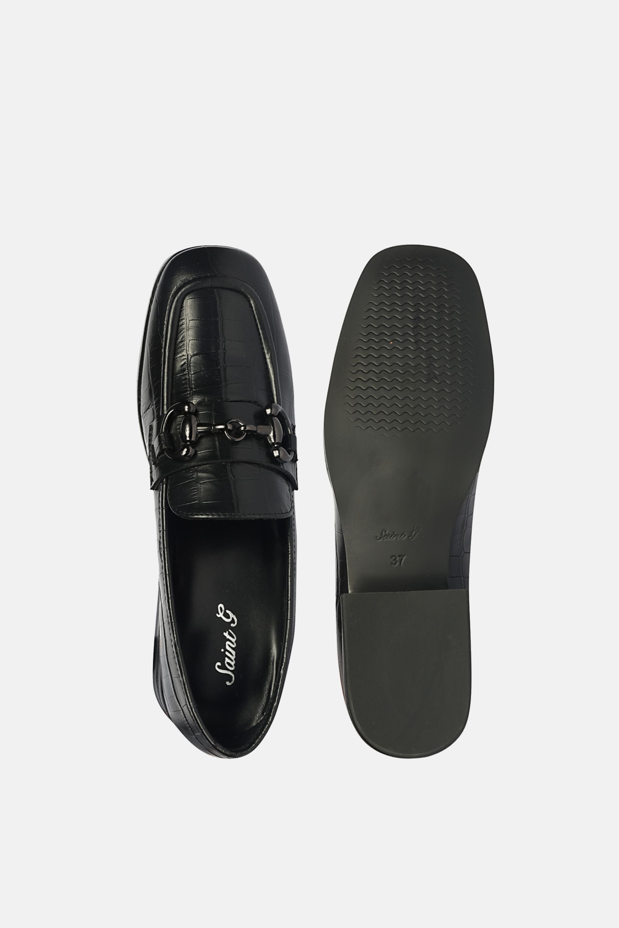 Saint G - Jacqueline Croco - Heeled Loafers