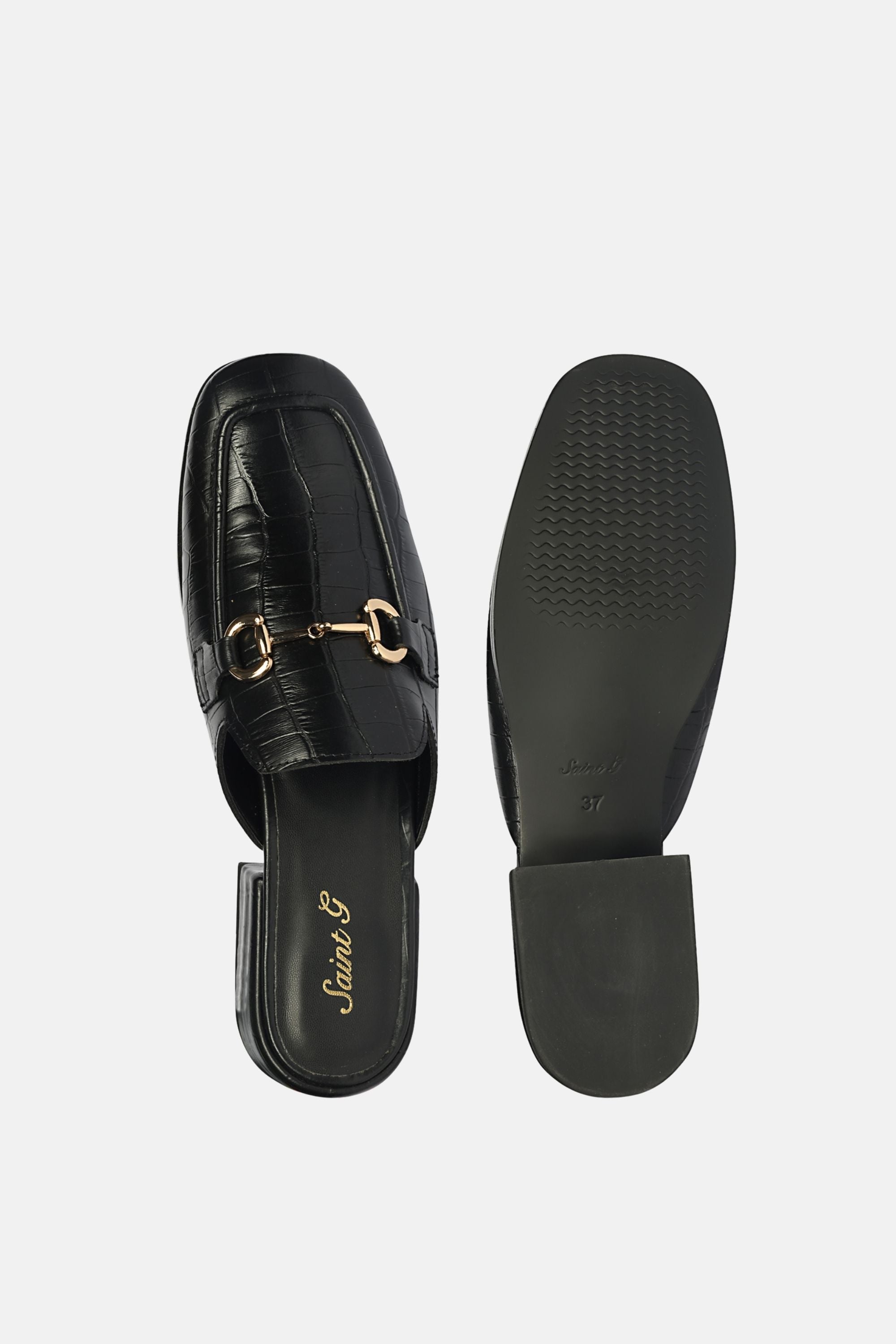 Saint G - Savannah Croco - Heeled Mule