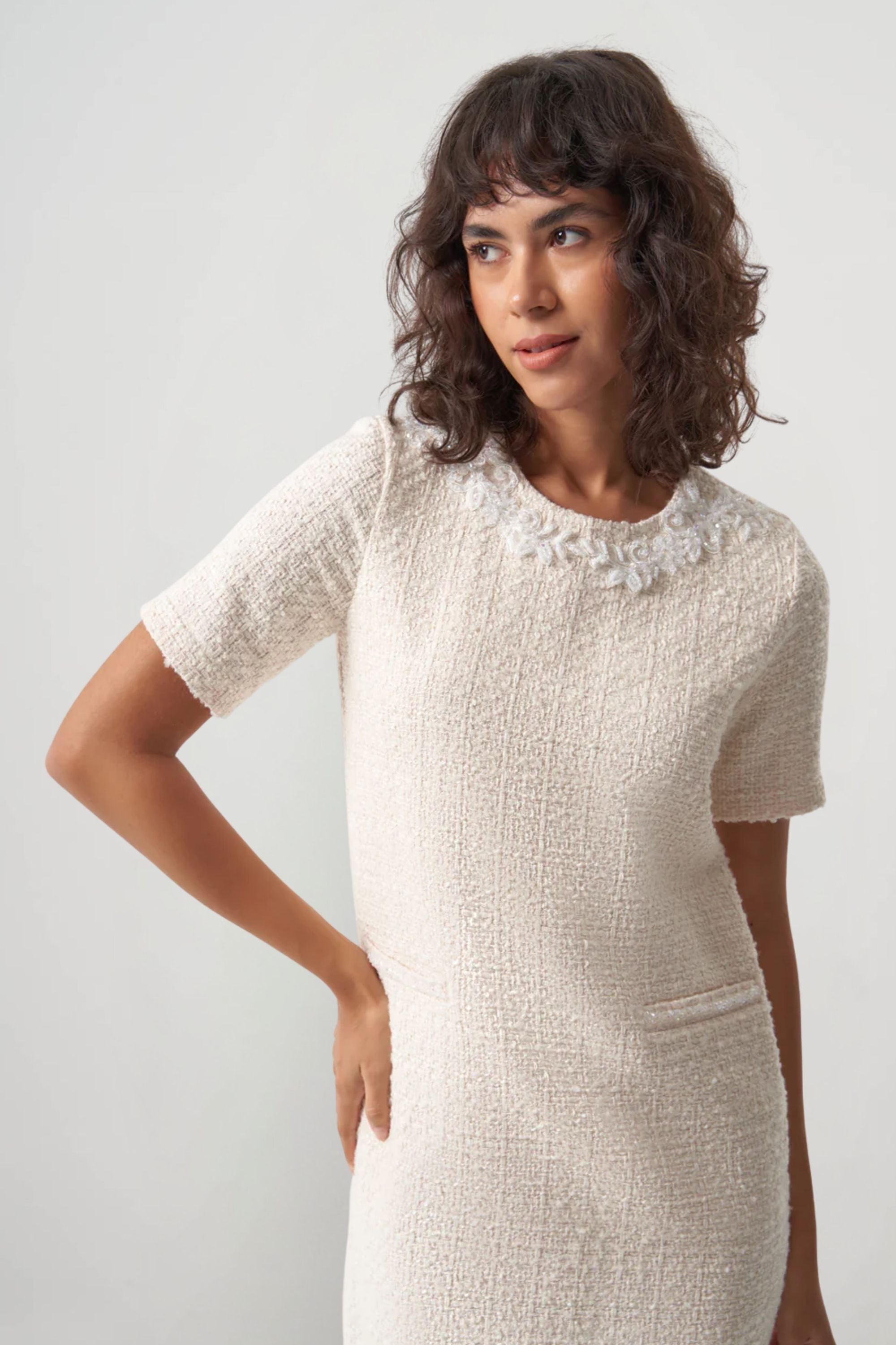 Mizalle Tvit Stone Dress Apparel