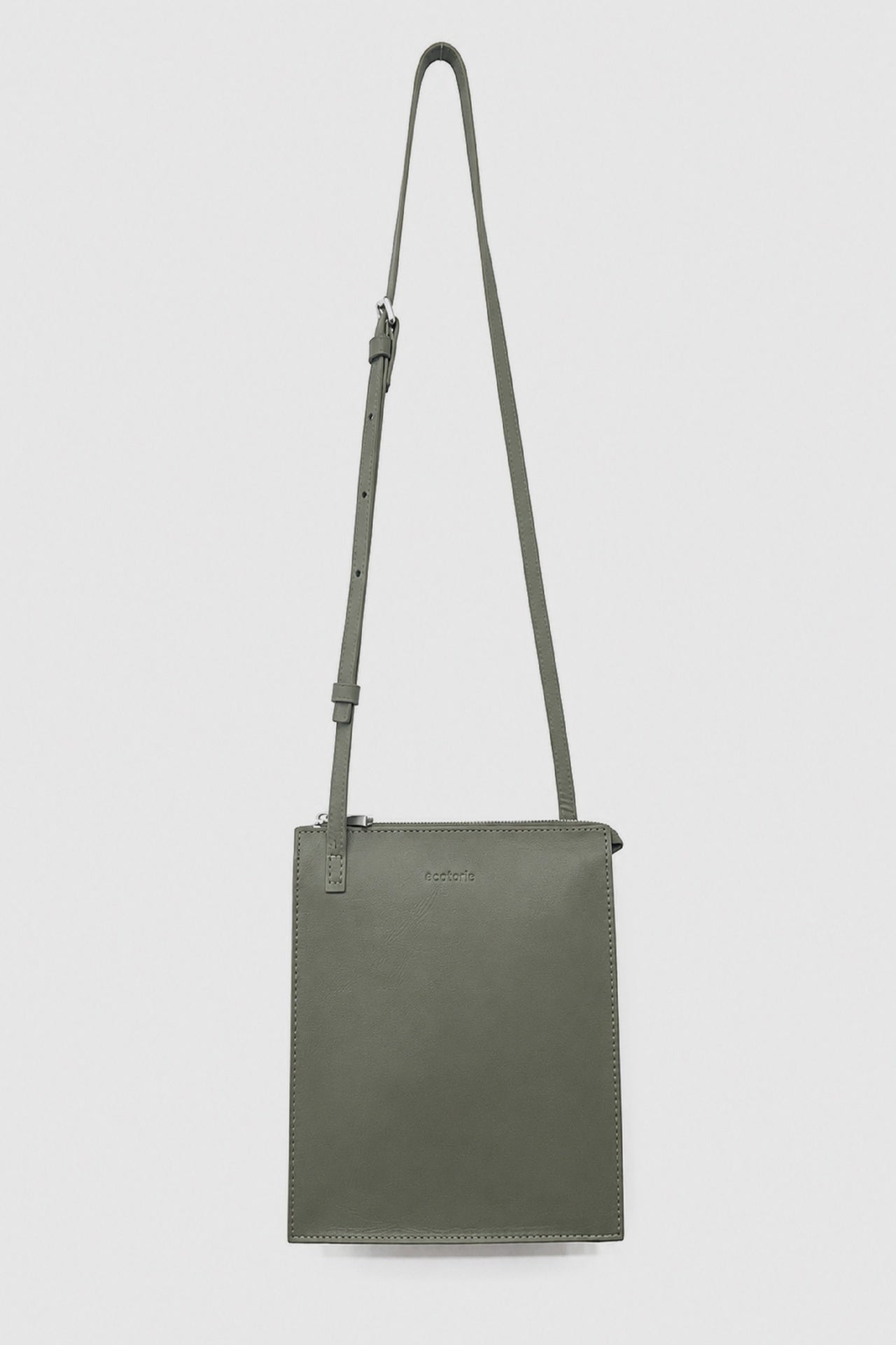 Ecotorie Polly Leather x-body-bag Dark Moss