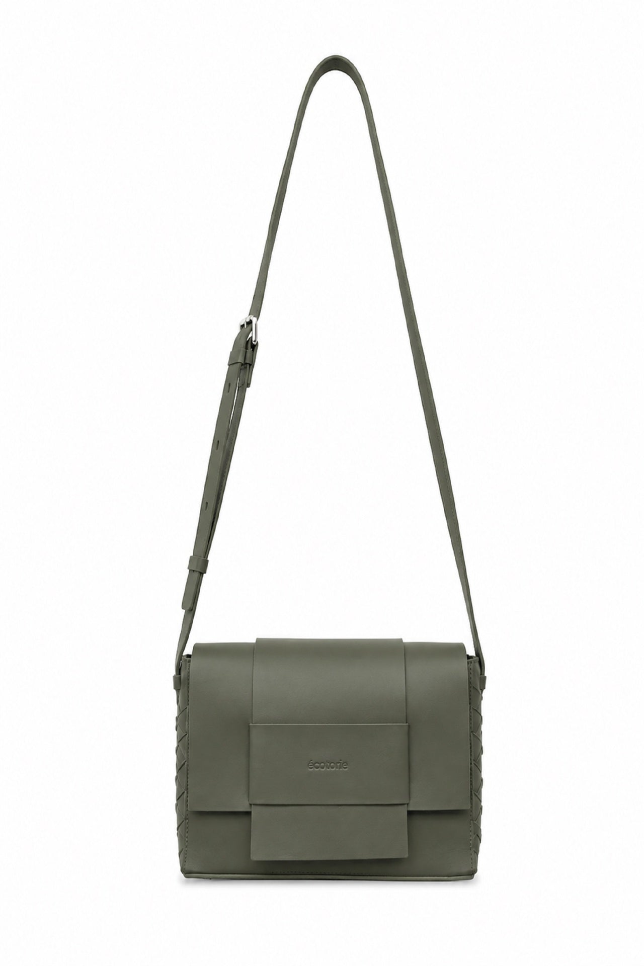 Ecotorie Iris Leather Crossbody bag Black