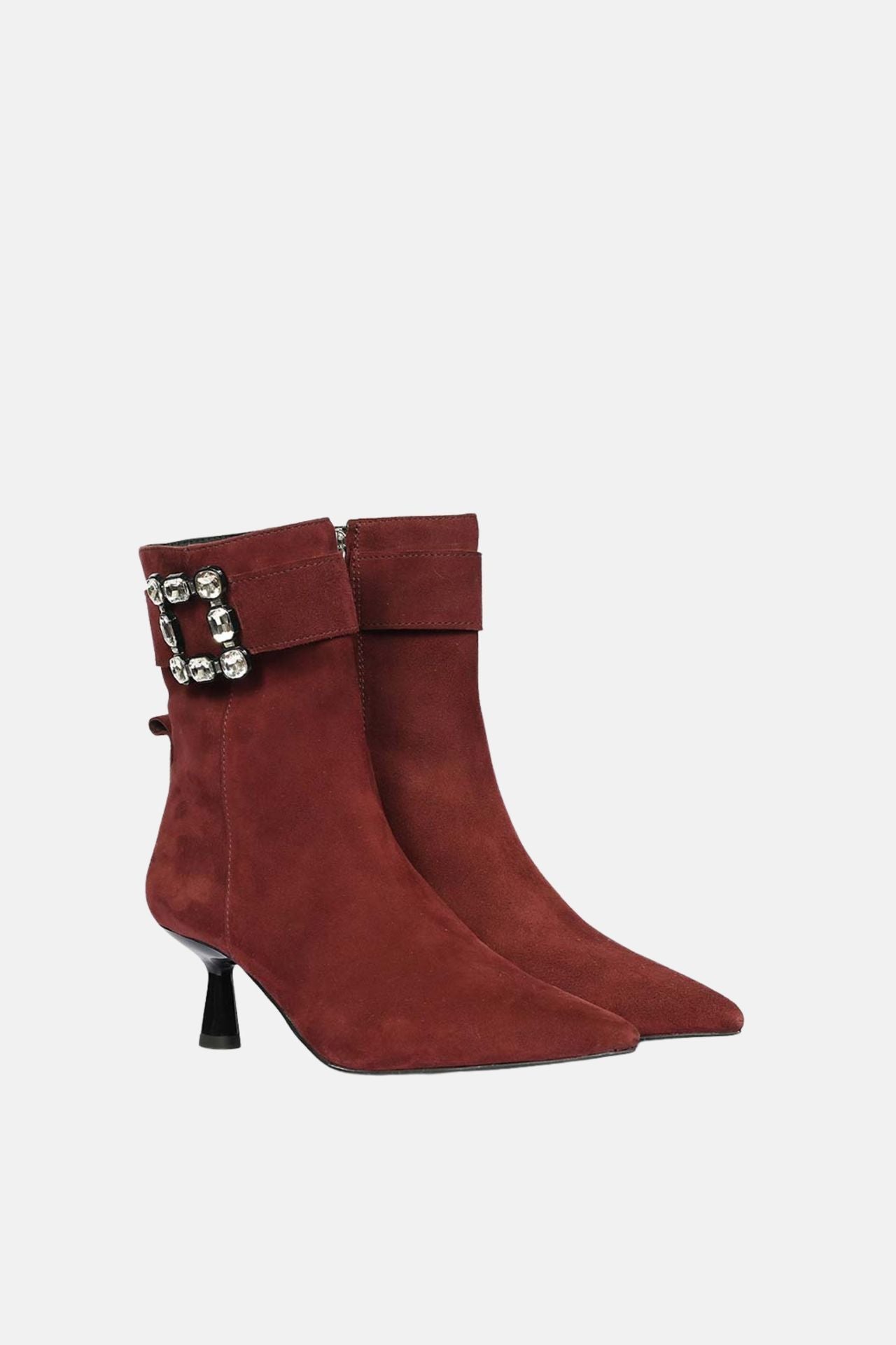 The Saint G - Eishi - Burgundy Ankle Boots