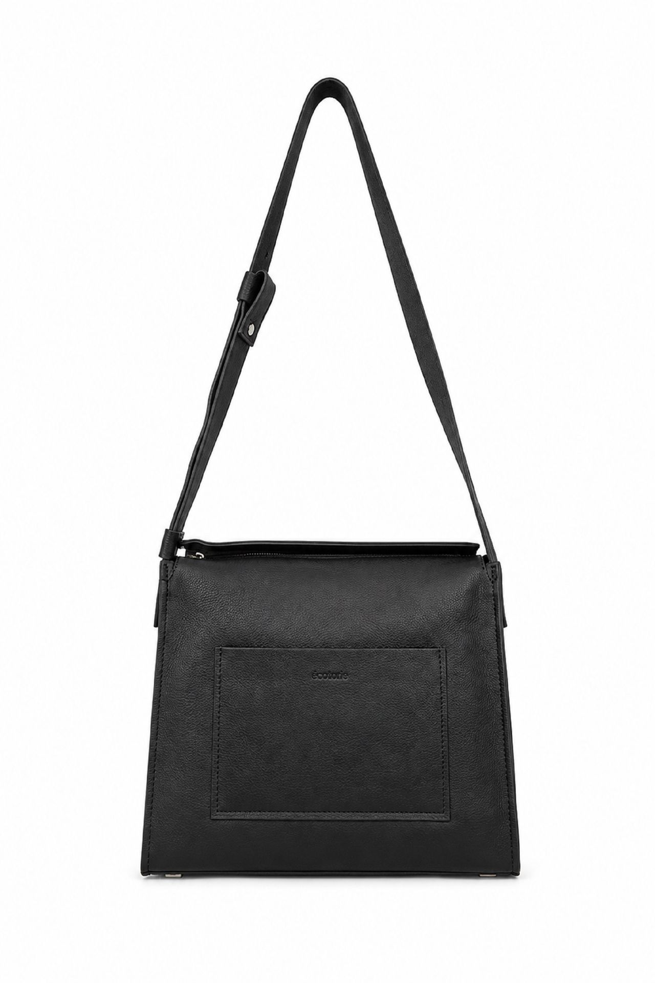 Ecotorie Eleanor Leather Crossbody Bag Black