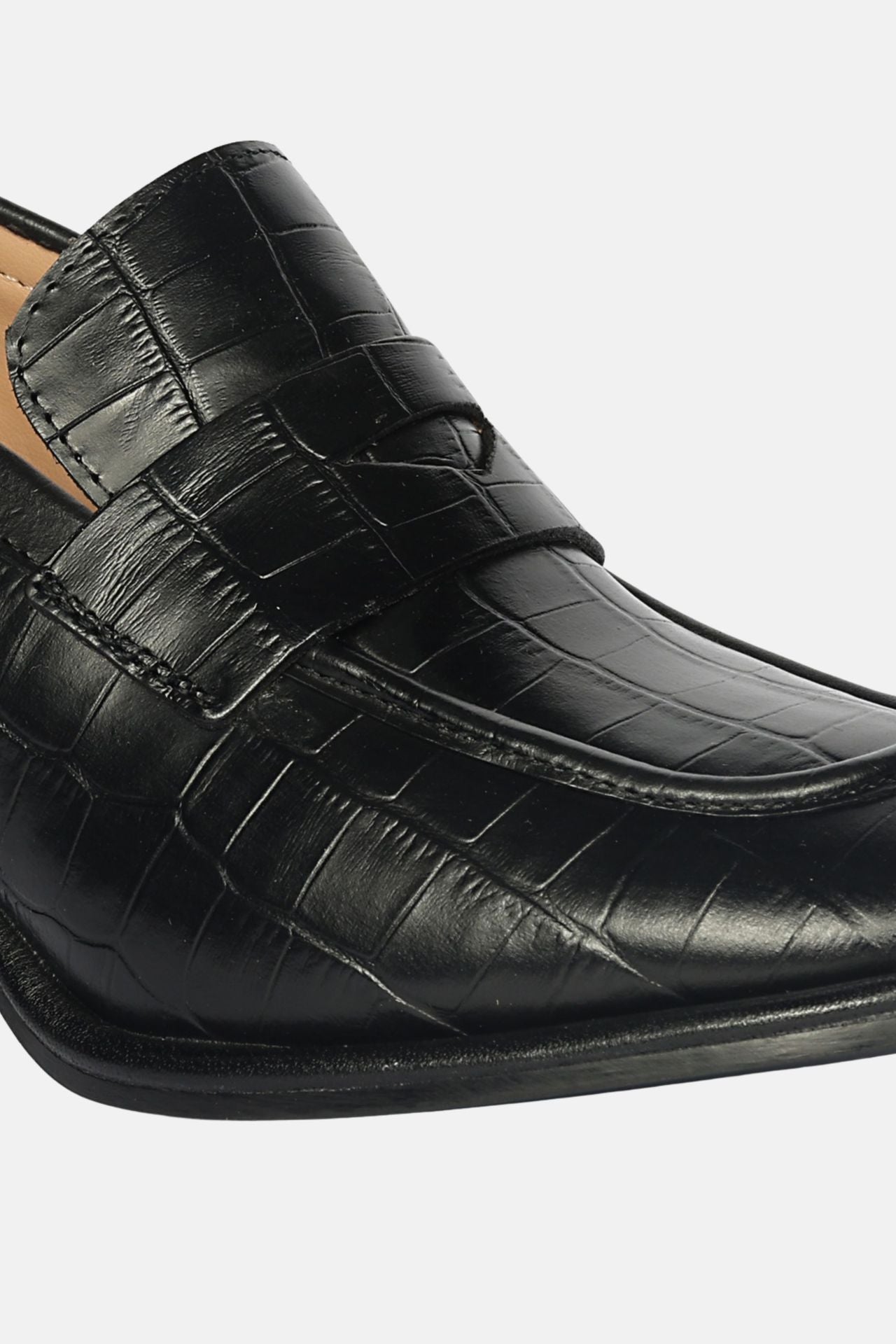 Saint G - Viviana Croco - Heel Loafers