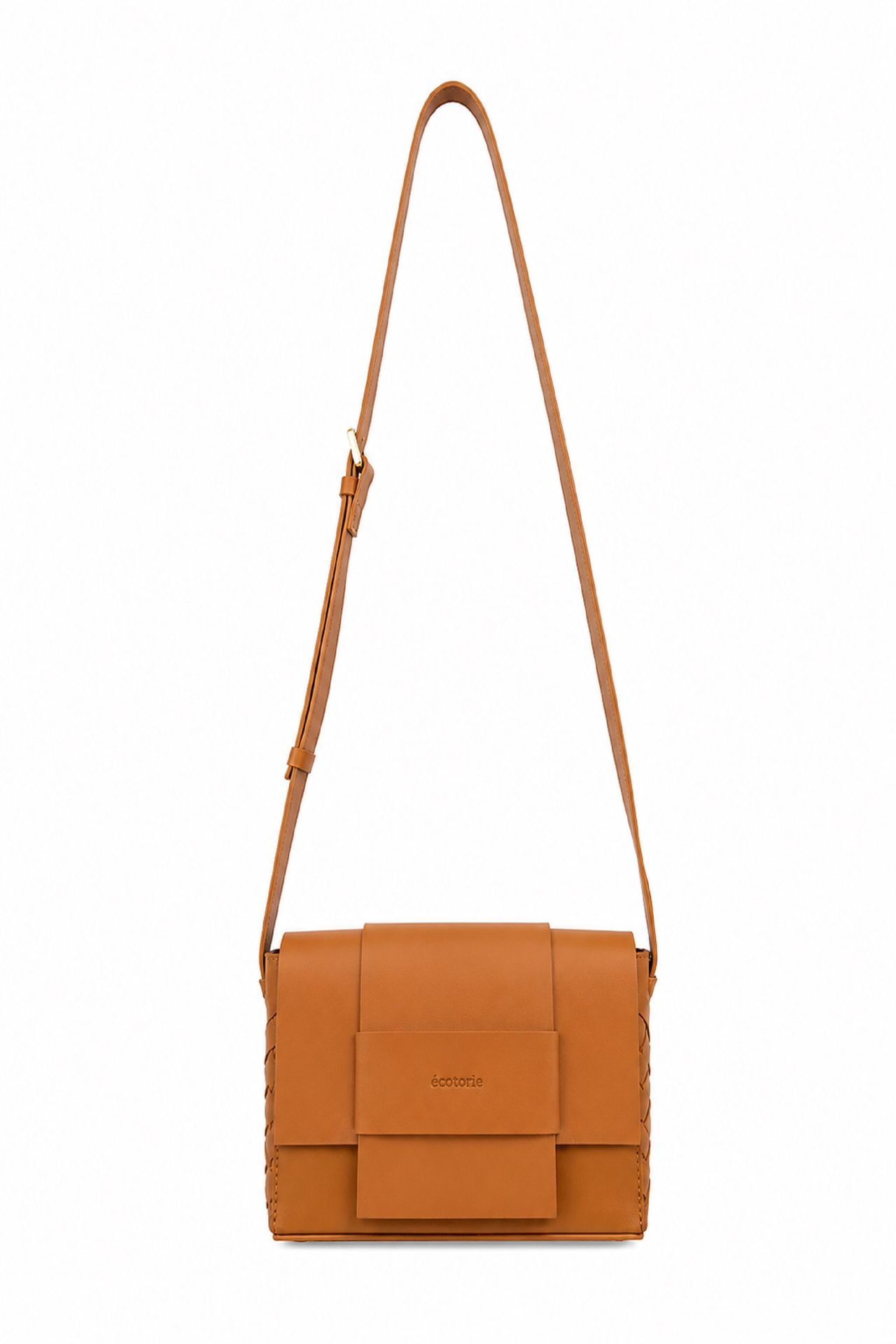 Ecotorie Iris Leather Crossbody bag Caramel