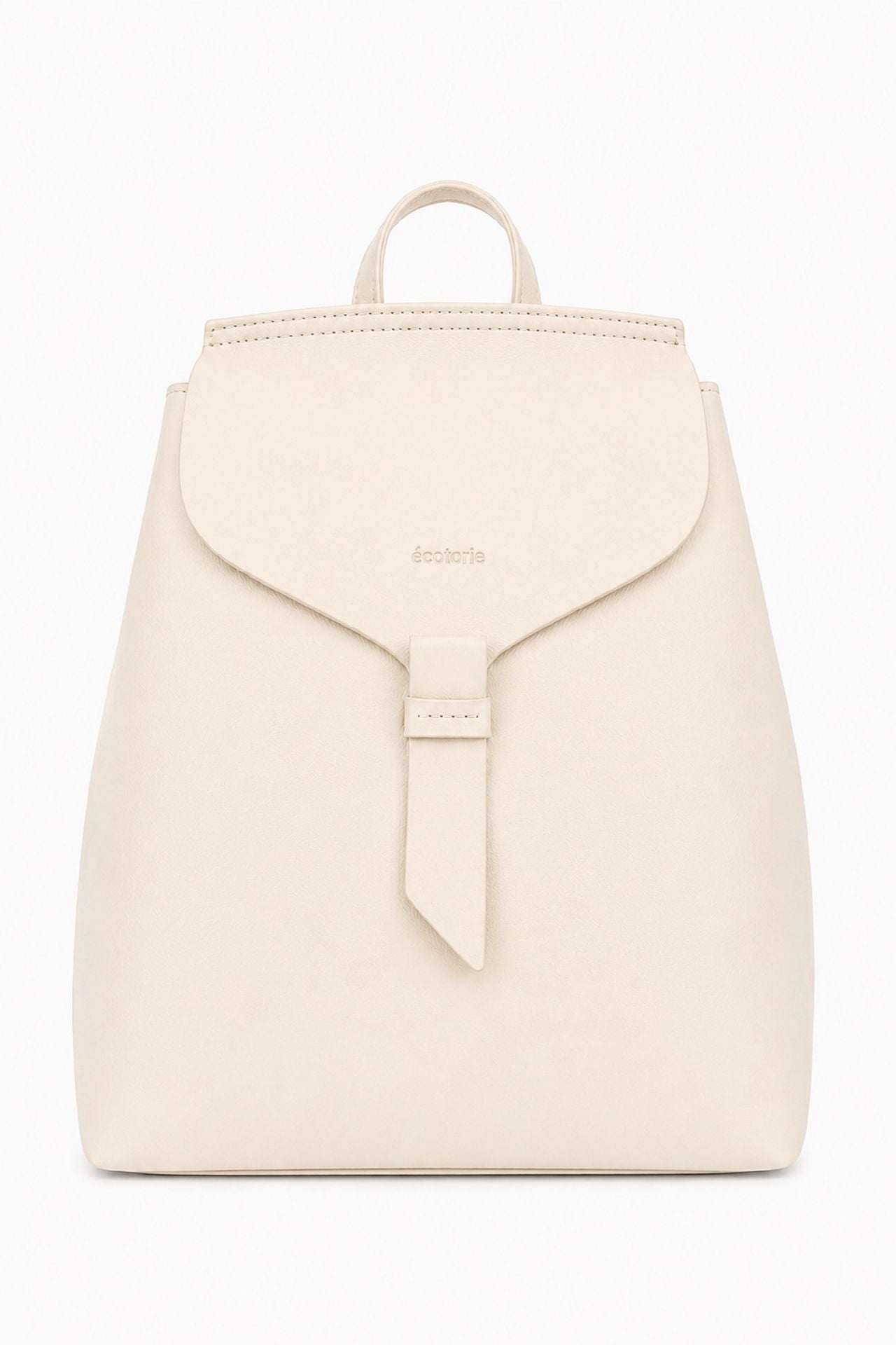Ecotorie Clementine Leather Backpack Warm White