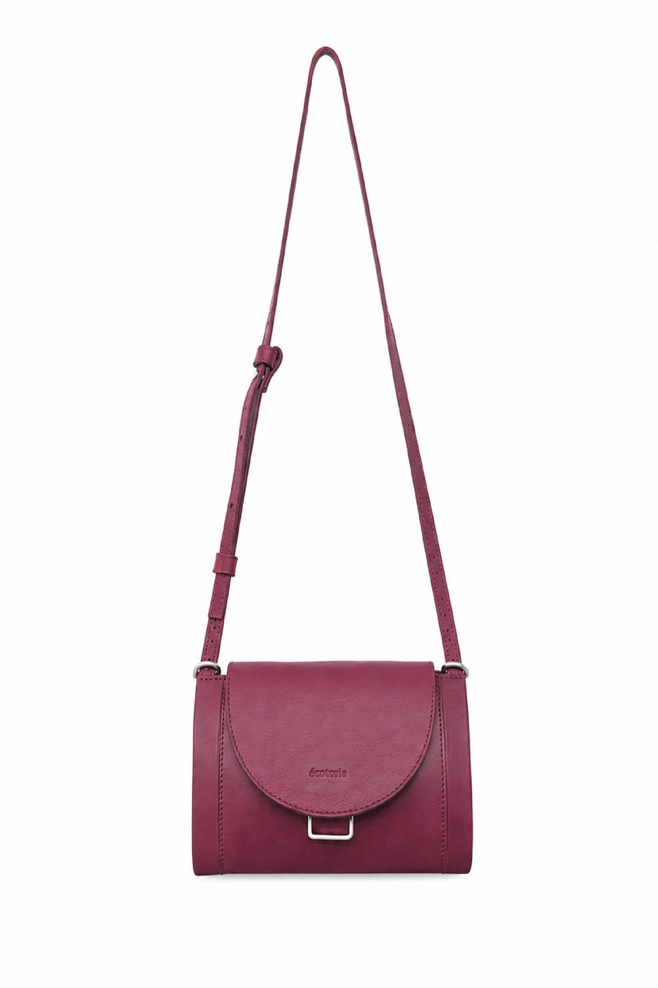 Ecotorie Nora Leather Crossbody Bag Wine