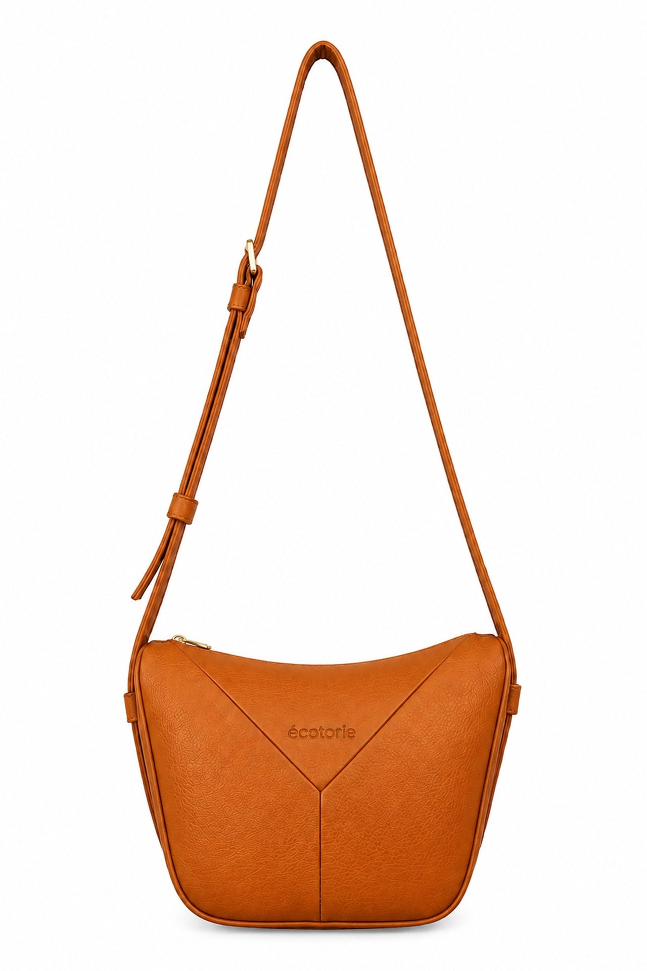 Ecotorie Lotta Leather Crossbody/X-Body Bag Caramel