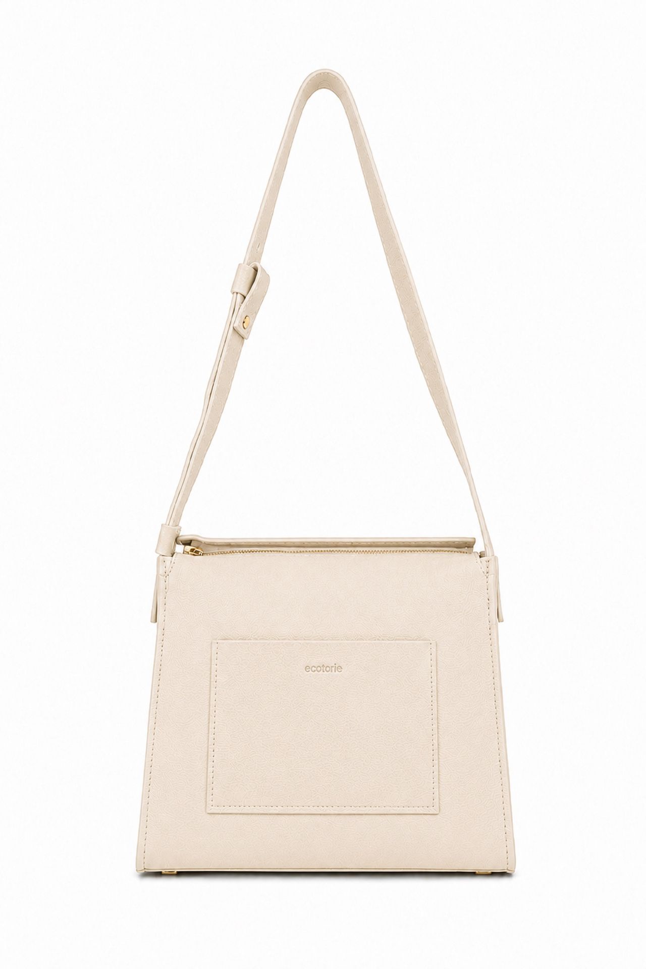 Ecotorie Eleanor Leather Crossbody Bag Warm White