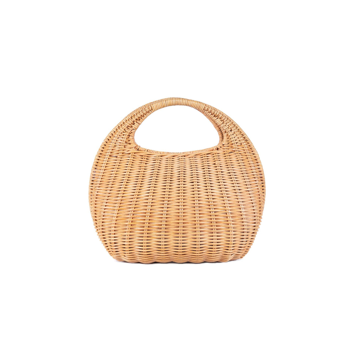 Ayla Rattan Small Satchel